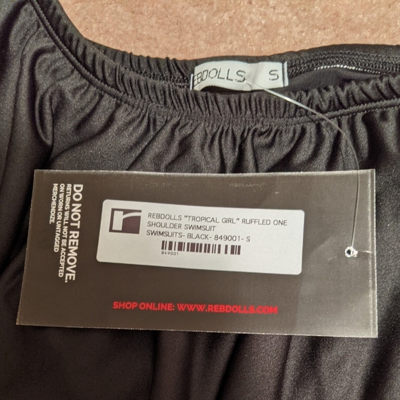 Rebdolls One Shoulder Swimsuit - Picture 4 of 5